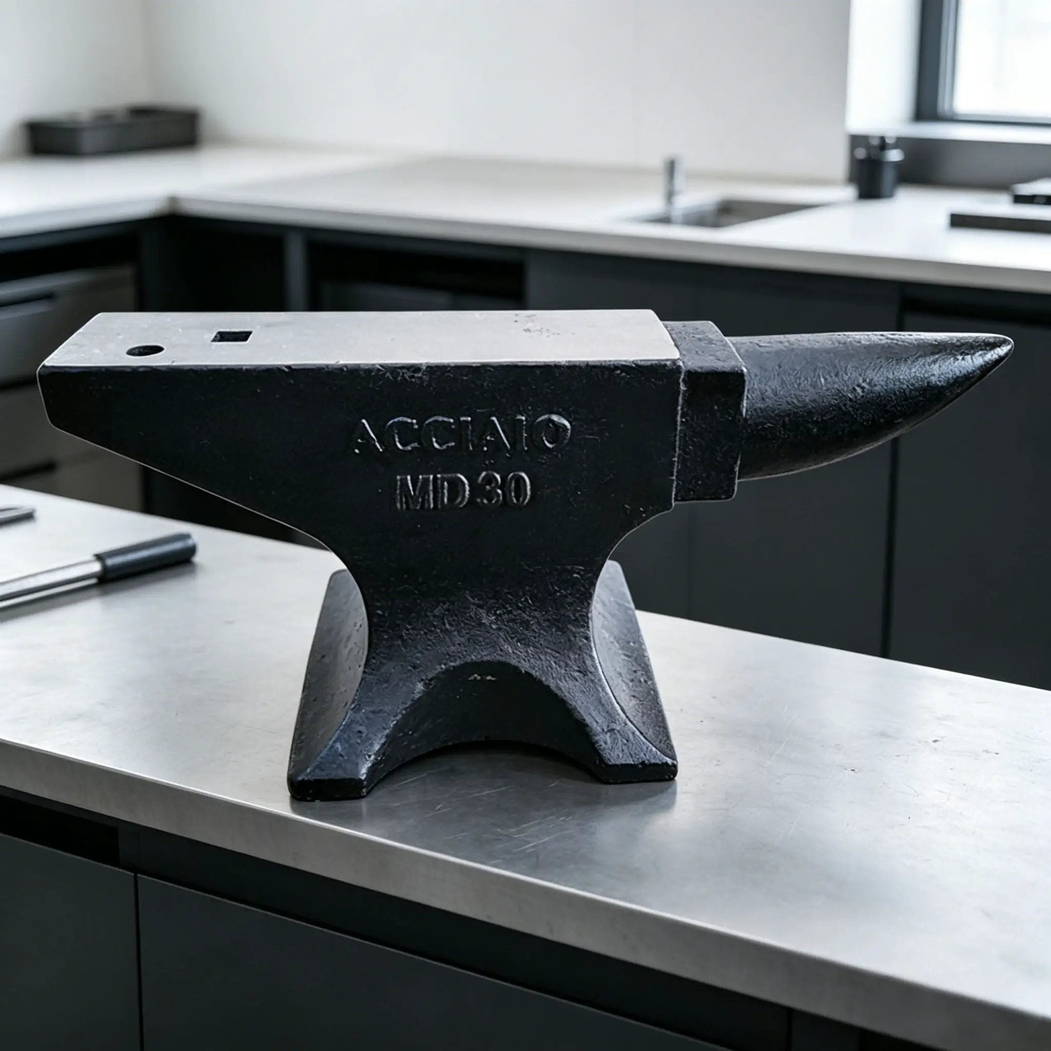 Single Horn Anvil 66Lbs Cast Steel Anvil smith For Sale Forge Tools And Equipment Anvil Rugged Round Horn Anvil smith Jewelers Metalsmith smith Tool - Black by HouseOfZazla