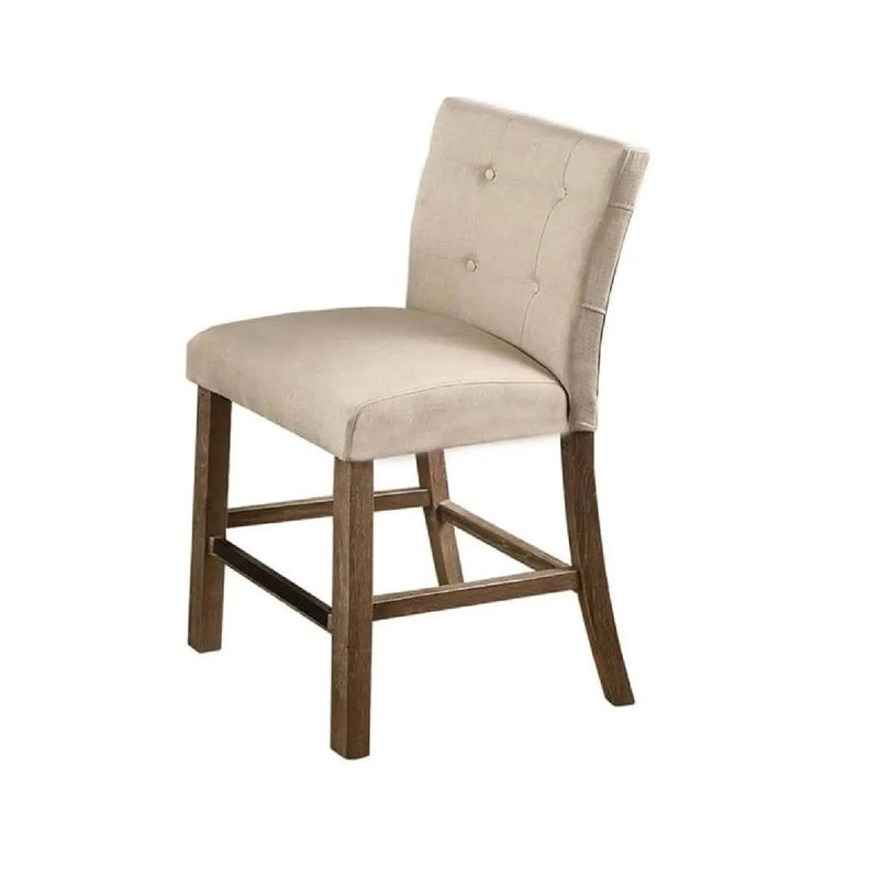 Upholstered Counter Dining Chair (Set of 2) - Light Gray by HouseOfZazla