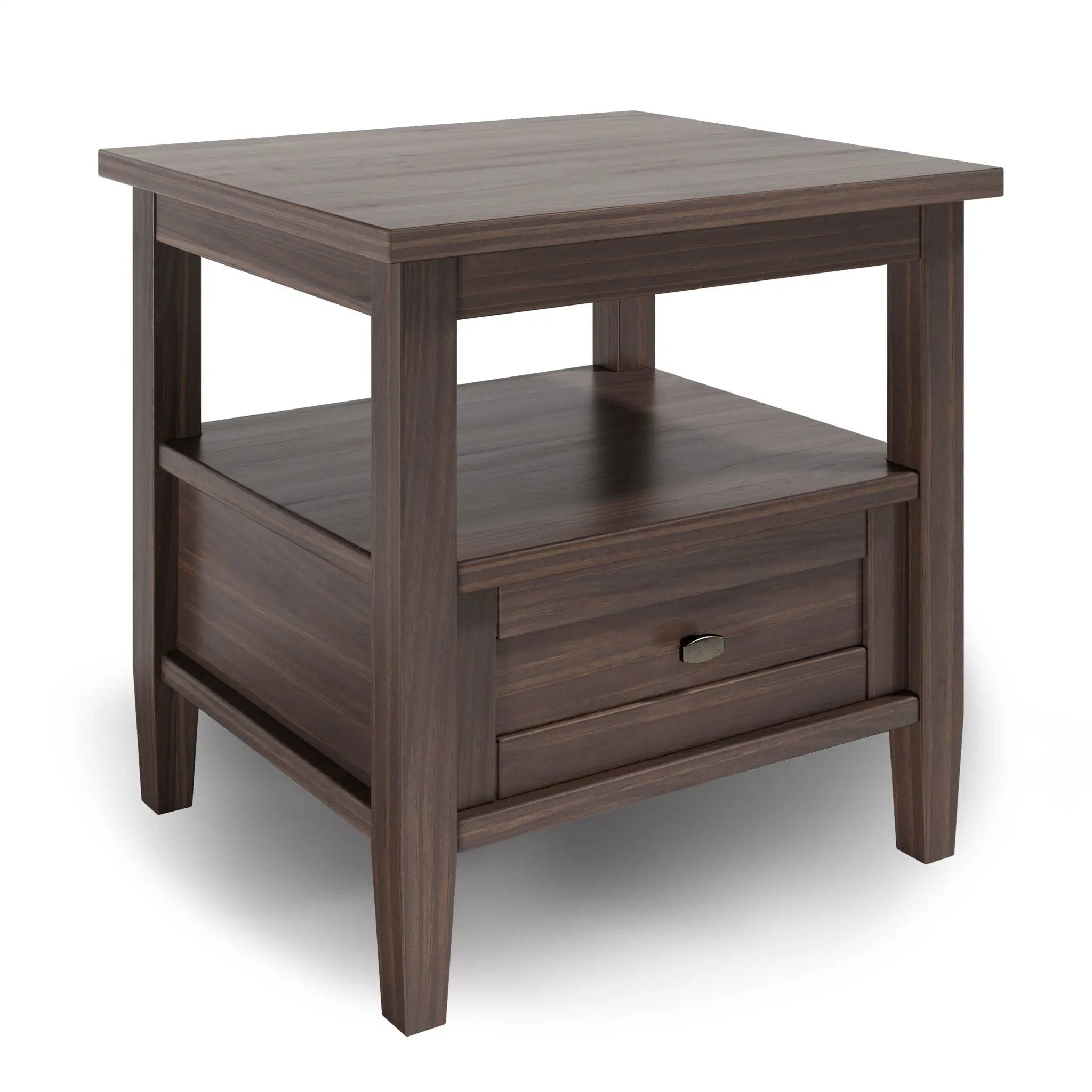 Warm Shaker - End Table - Warm Walnut Brown by HouseOfZazla