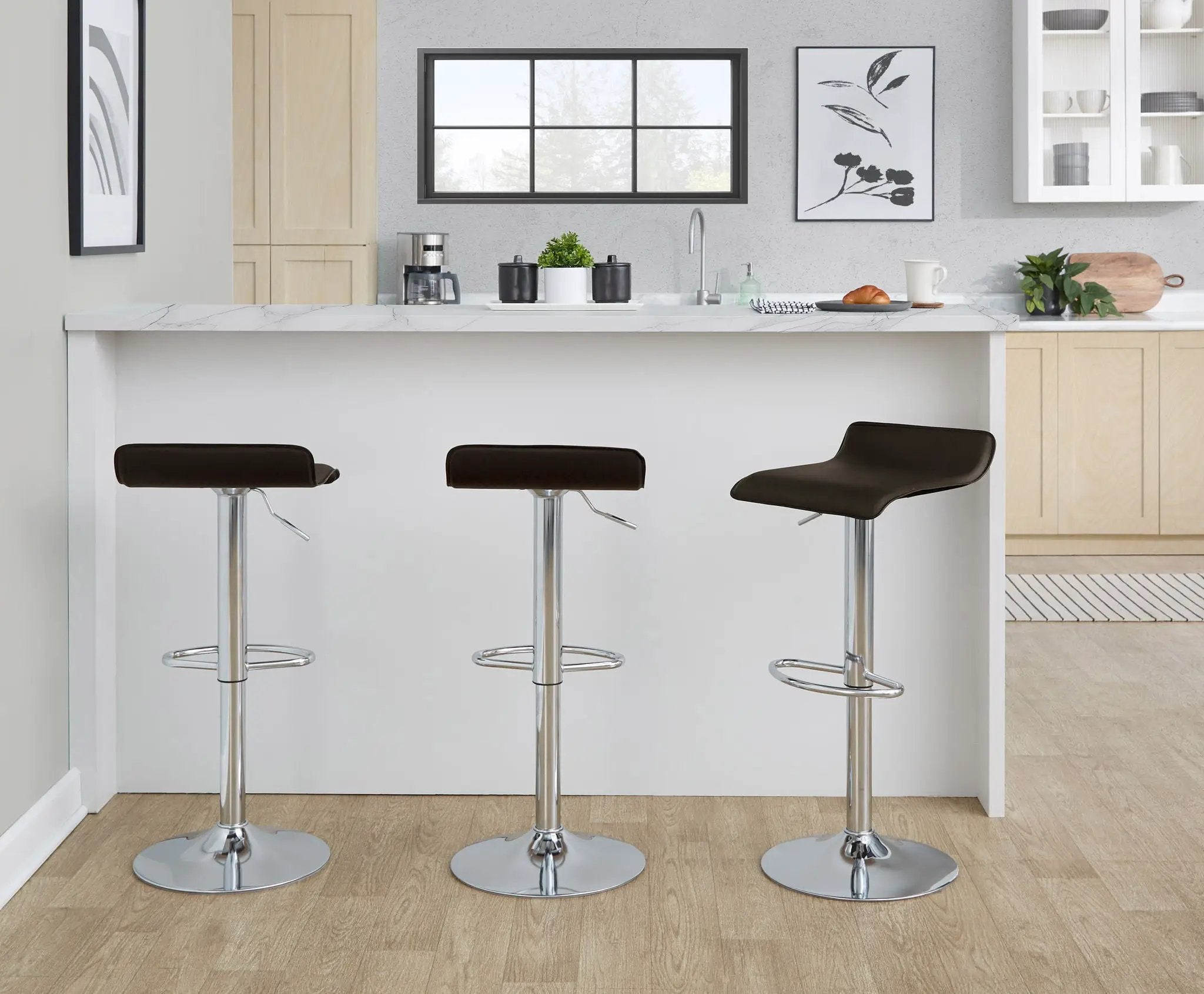 Ale - Contemporary Adjustable Barstool (Set of 2) by Unique Piece Furniture