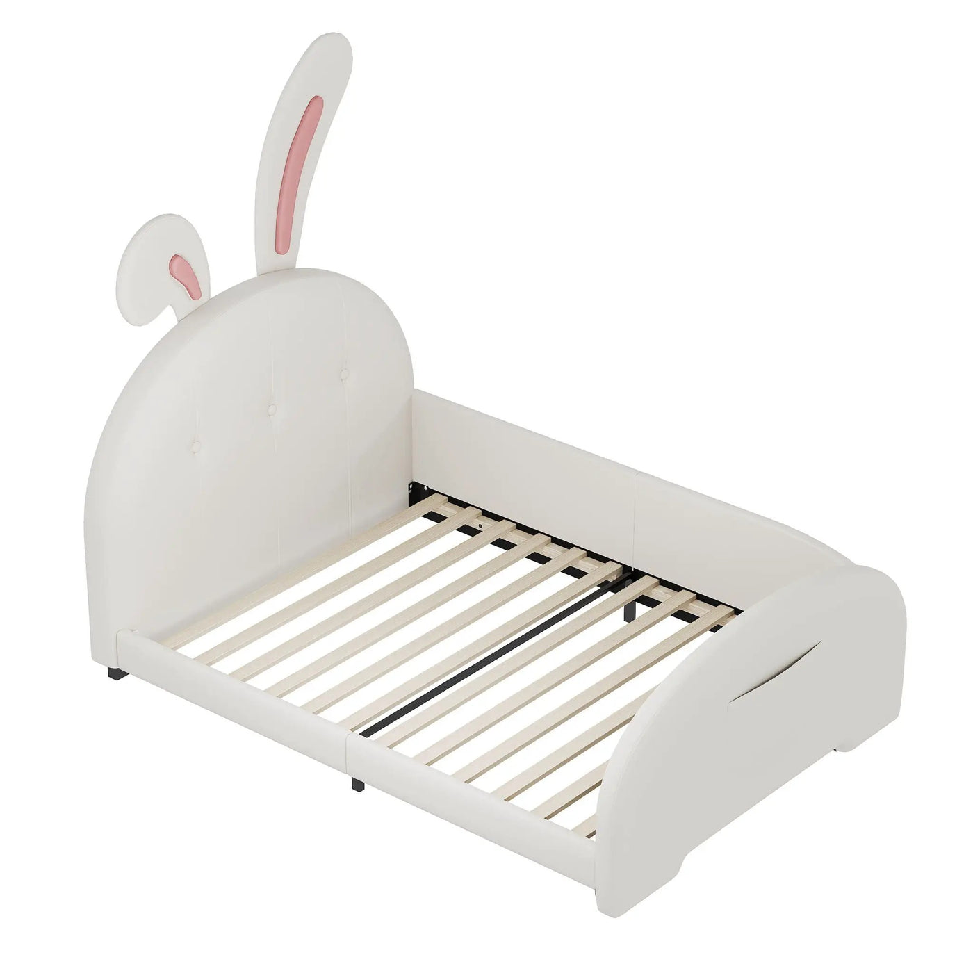 Upholstered Rabbit-Shape Princess Bed With Headboard And Footboard by Unique Piece Furniture