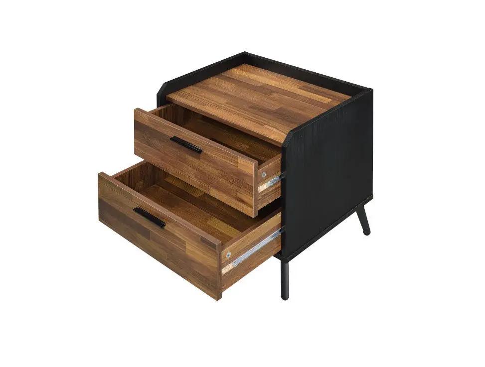 Jiranty - Accent Table - Walnut & Black by Unique Piece Furniture
