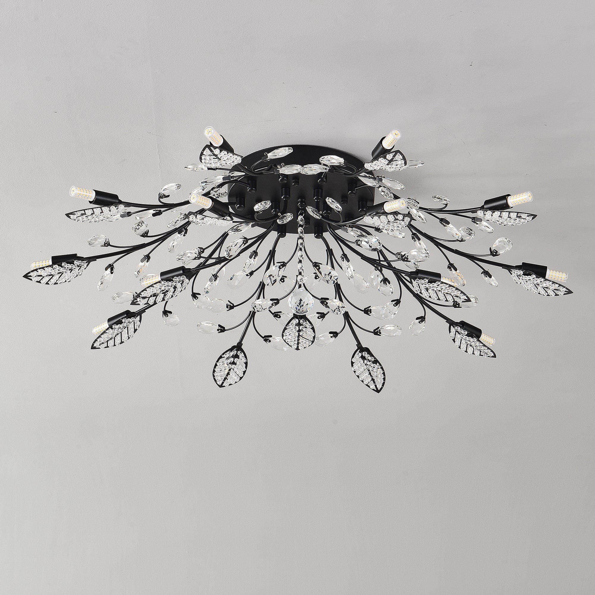 15-Light Chandelier Crystal Ceiling Lamp by HouseOfZazla