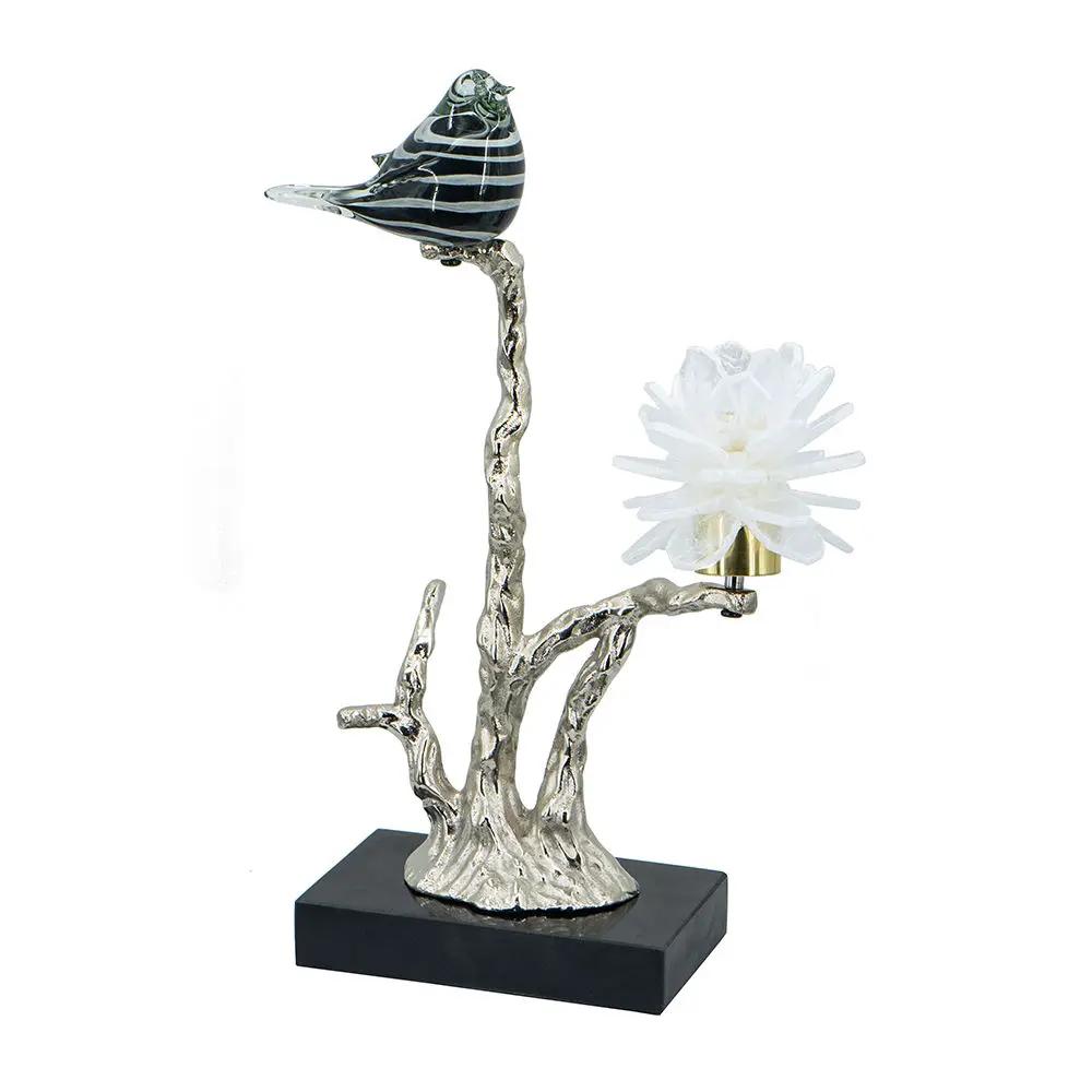 Aluminum Candle Holder With Marble Stand by HouseOfZazla