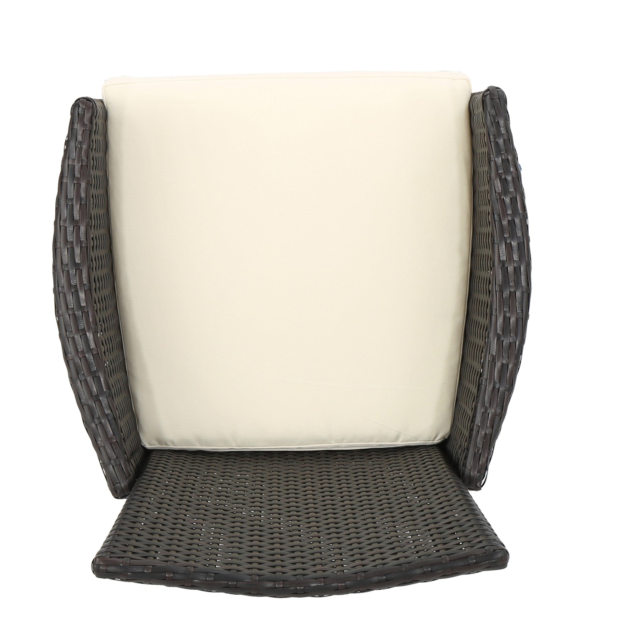 Clementine Outdoor Multibrown PE Wicker Dining Chairs (Set of 2) by HouseOfZazla