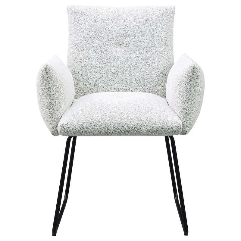 Donica - Upholstered Dining Arm Chair (Set of 2) - Light Gray by HouseOfZazla