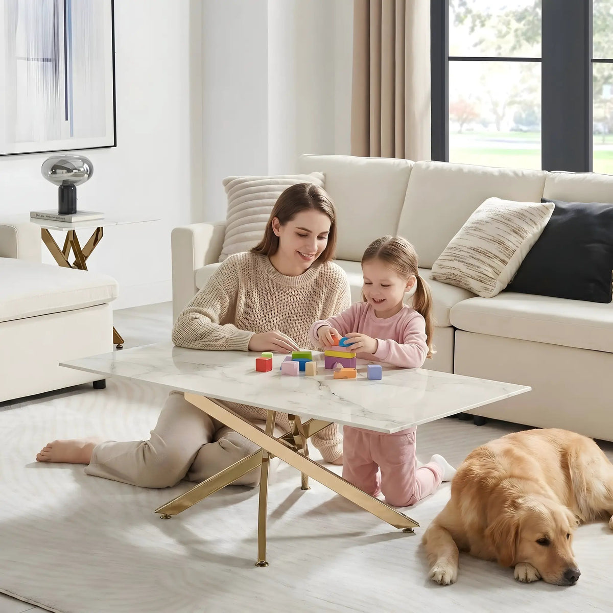 Faux Marble Tables by HouseOfZazla