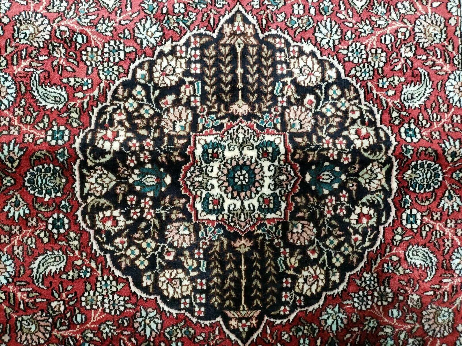 3' X 5' Vintage Fine Handmade India Oriental Kashmir Silk Rug 400 KPSI Wow by Jewel Rugs