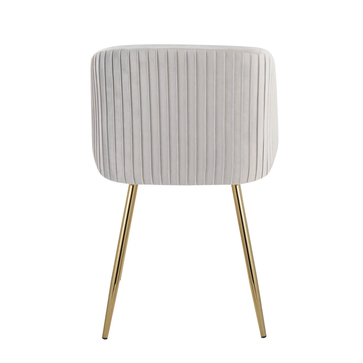 Fran - Pleated Waves Contemporary Chair (Set of 2) by HouseOfZazla
