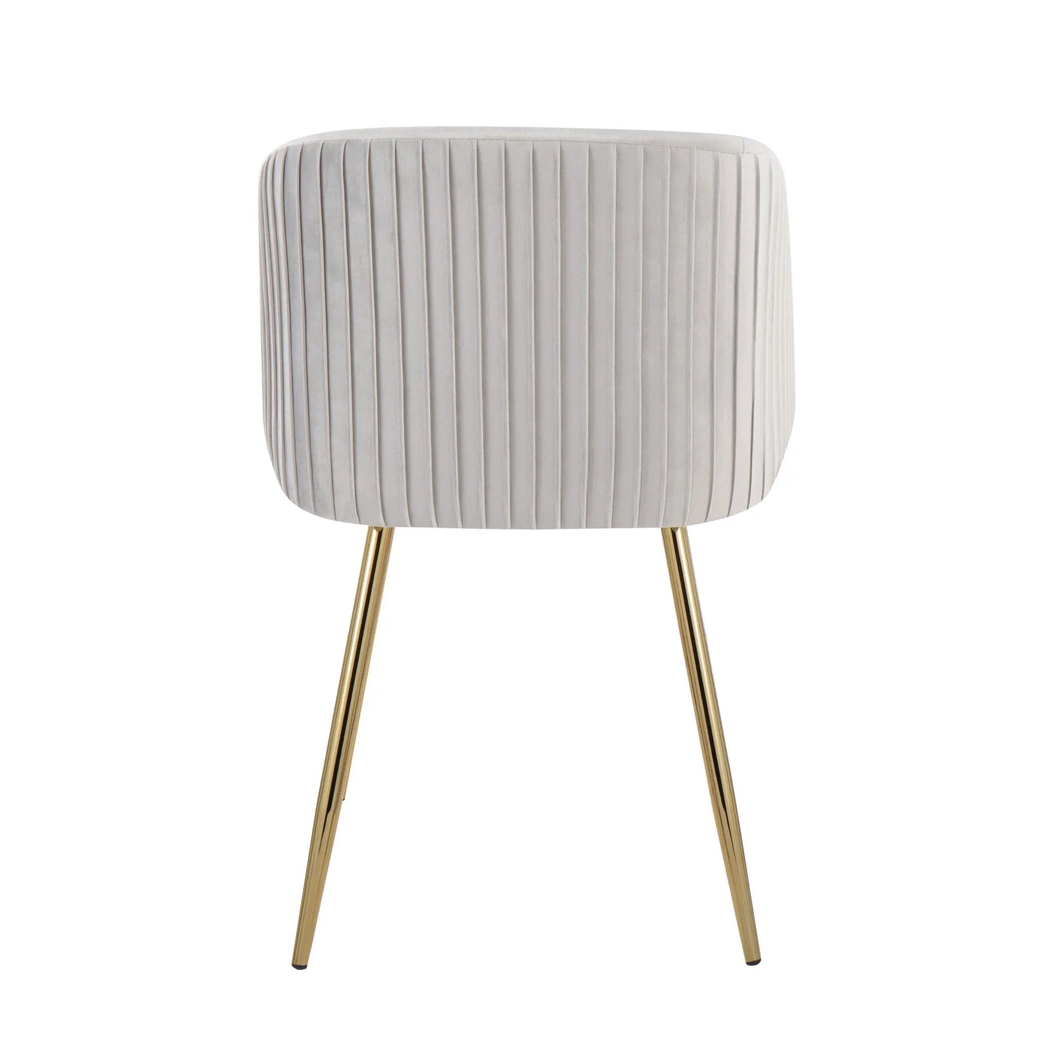 Fran - Pleated Waves Contemporary Chair (Set of 2) by HouseOfZazla