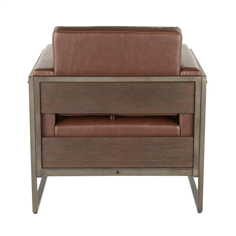 Drift - Industrial Lounge Chair - Espresso by Unique Piece Furniture