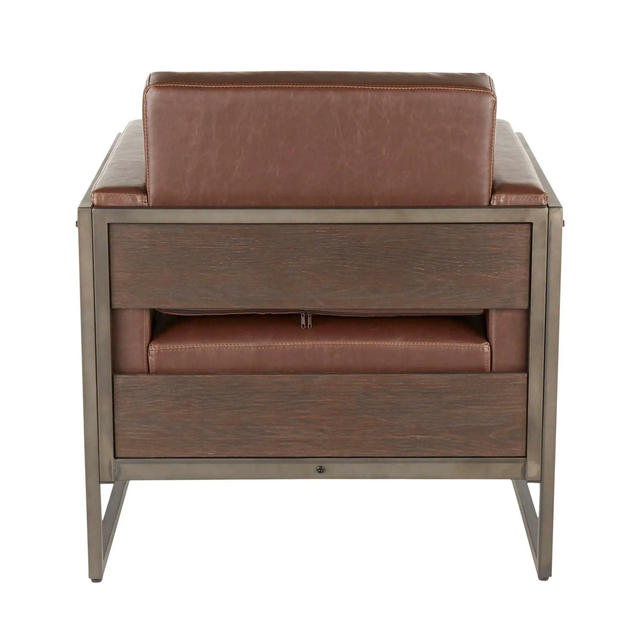 Drift - Industrial Lounge Chair - Espresso by HouseOfZazla