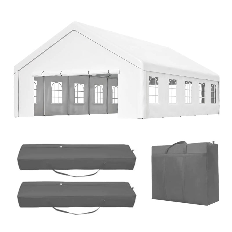 20x32 FT Party Tent with 3 Storage Bags & Removable Sidewalls by HouseOfZazla