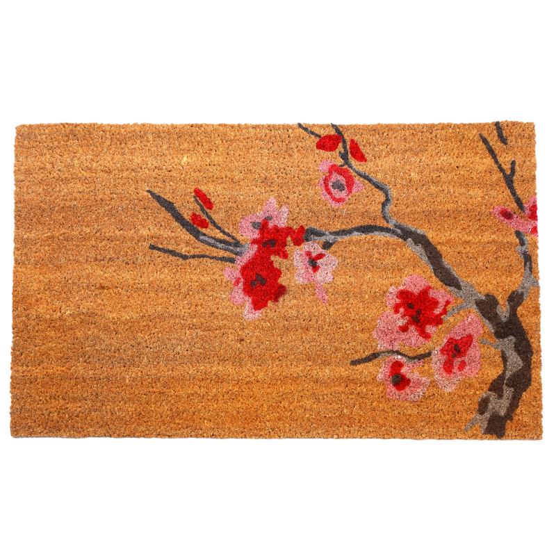 Cherry Branch Doormat, Durable by Fab Habitat