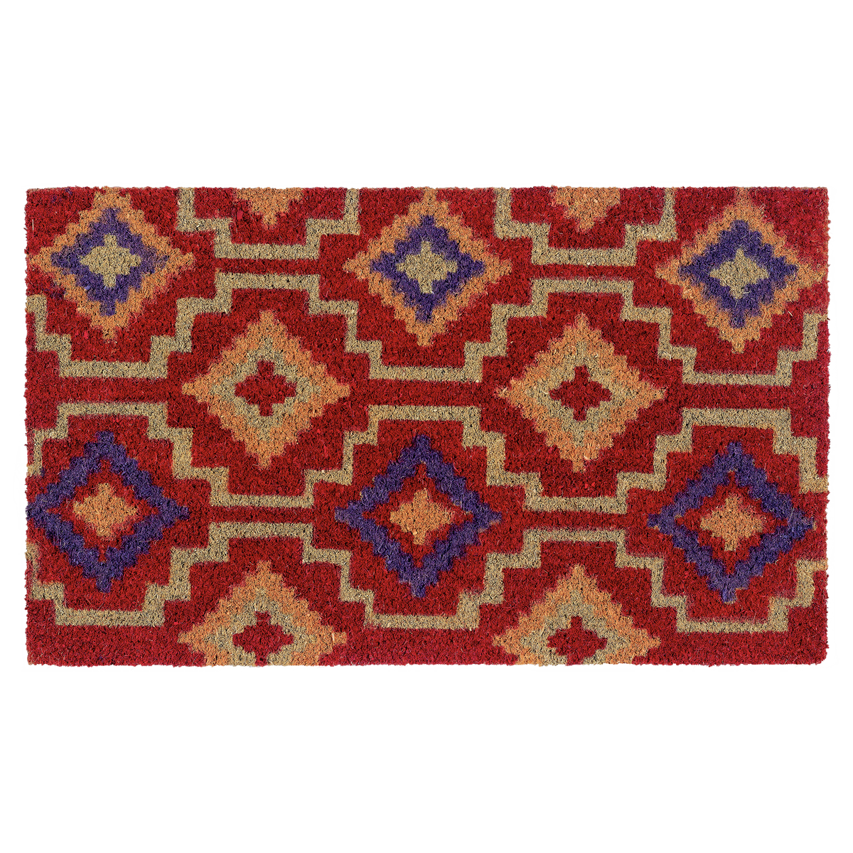 Lhasa Kilim Red Coir Doormat, photo 6 of 31