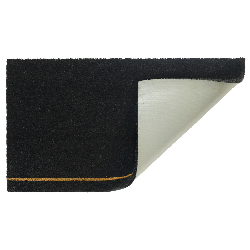 Home View - Black Coir Doormat by Fab Habitat