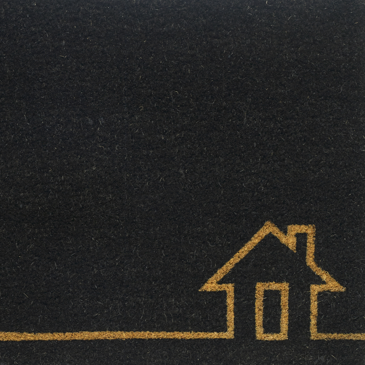 Home View - Black Coir Doormat, photo 4 of 13