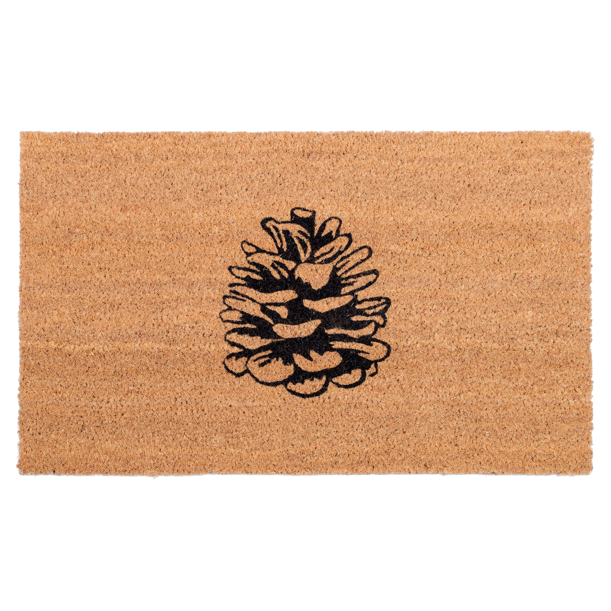 Nature Lover Pine Cone Coir Doormat by Fab Habitat