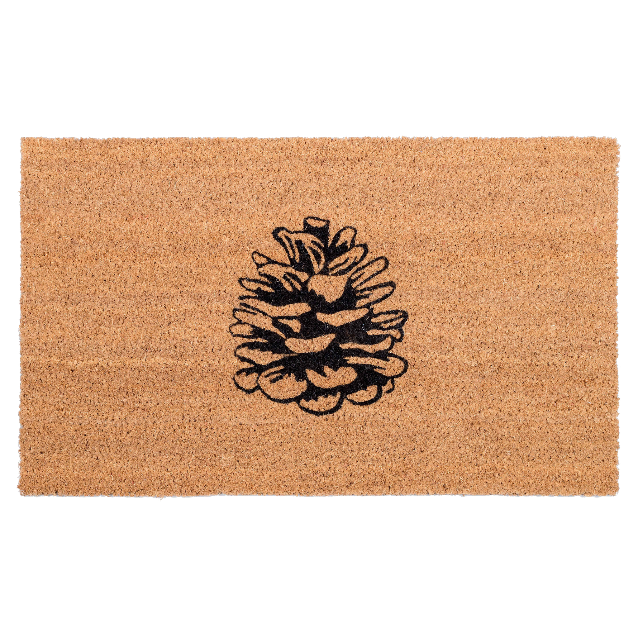 Nature Lover Pine Cone Coir Doormat by Fab Habitat