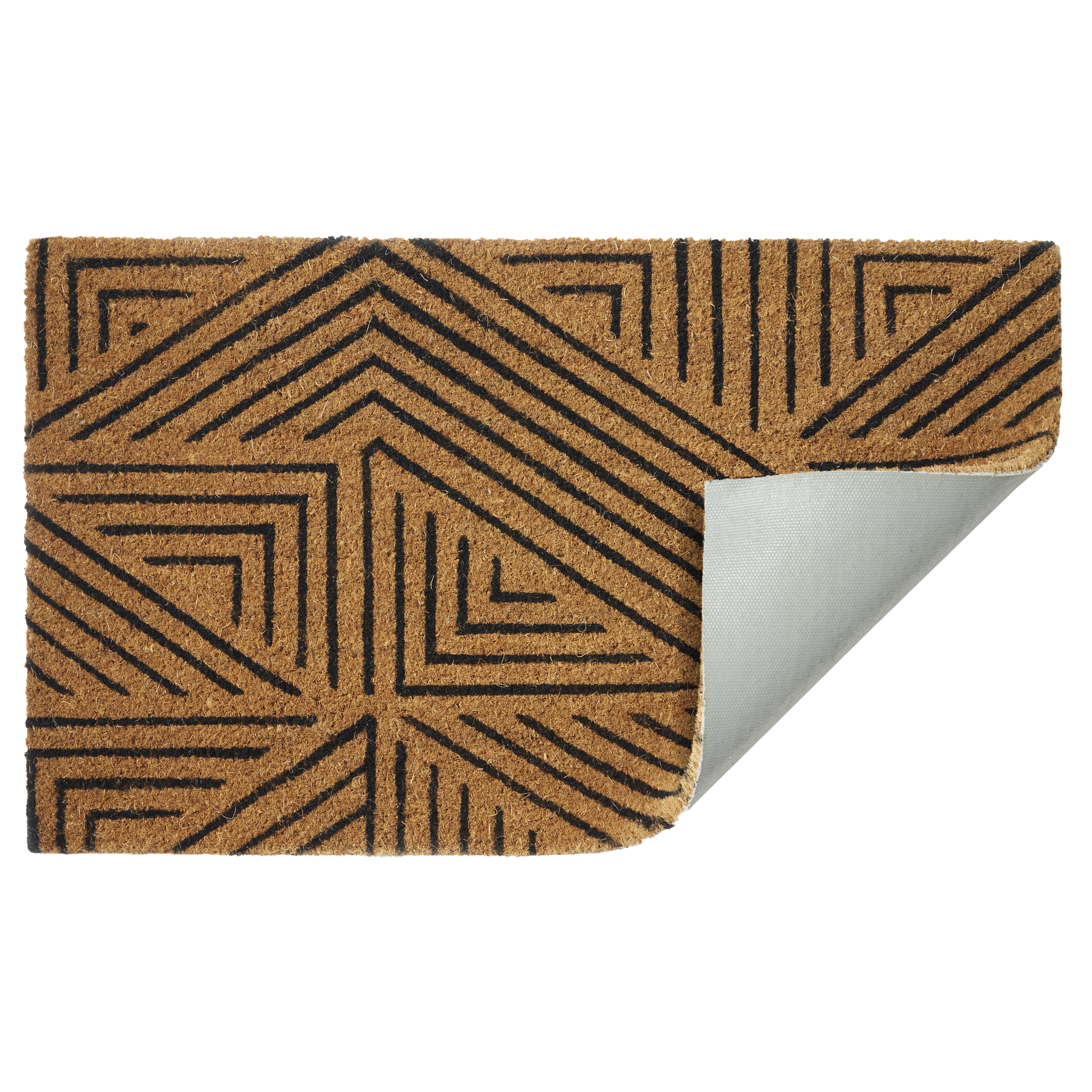 Tokyo - Black Coir Doormat by Fab Habitat