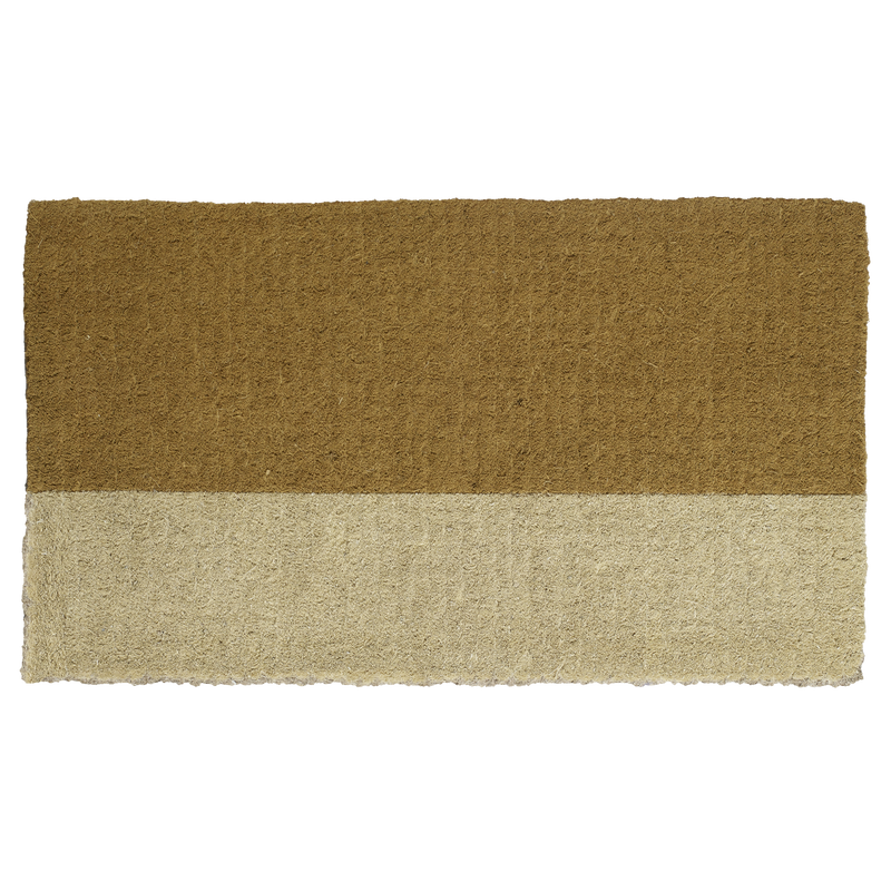 Ivory Belt Doormat (18" x 30" Thick) Handwoven Durable by Fab Habitat