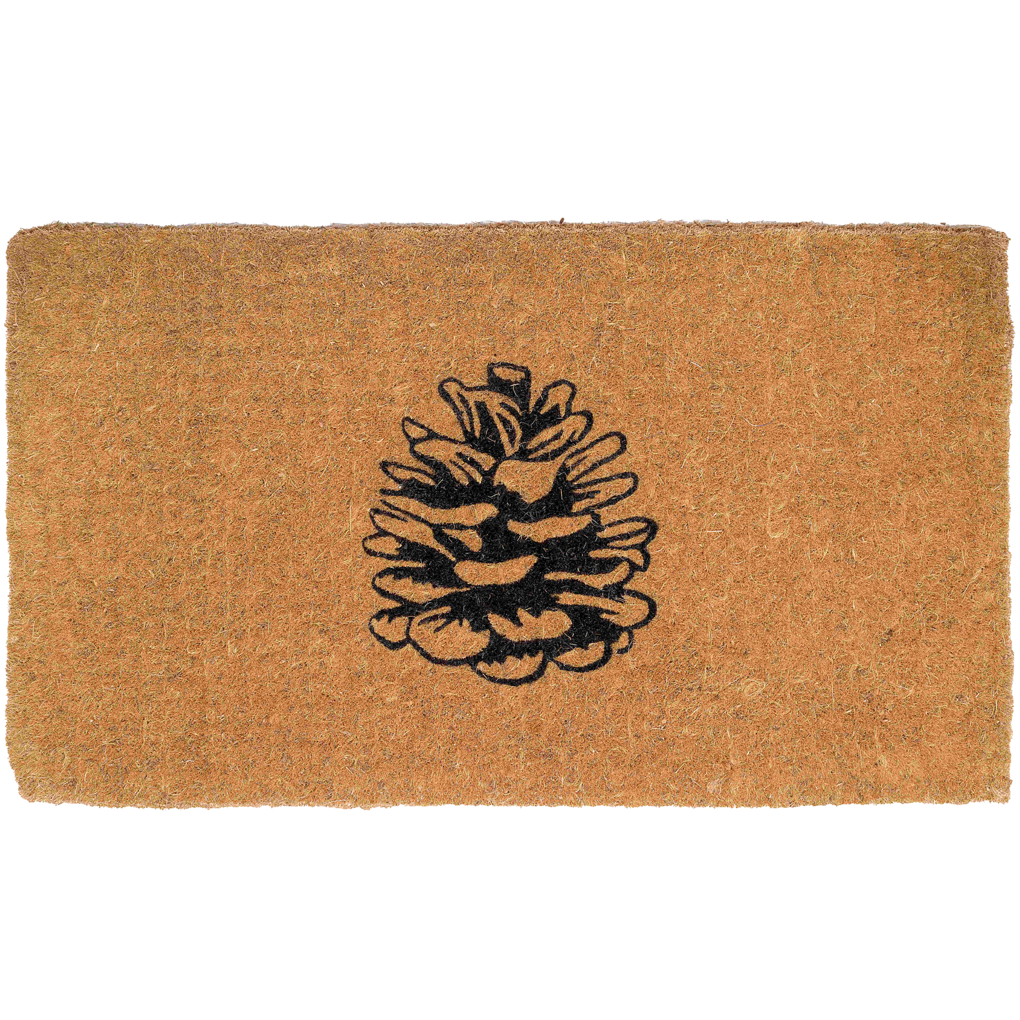 Nature Lover Pine Cone Coir Doormat by Fab Habitat