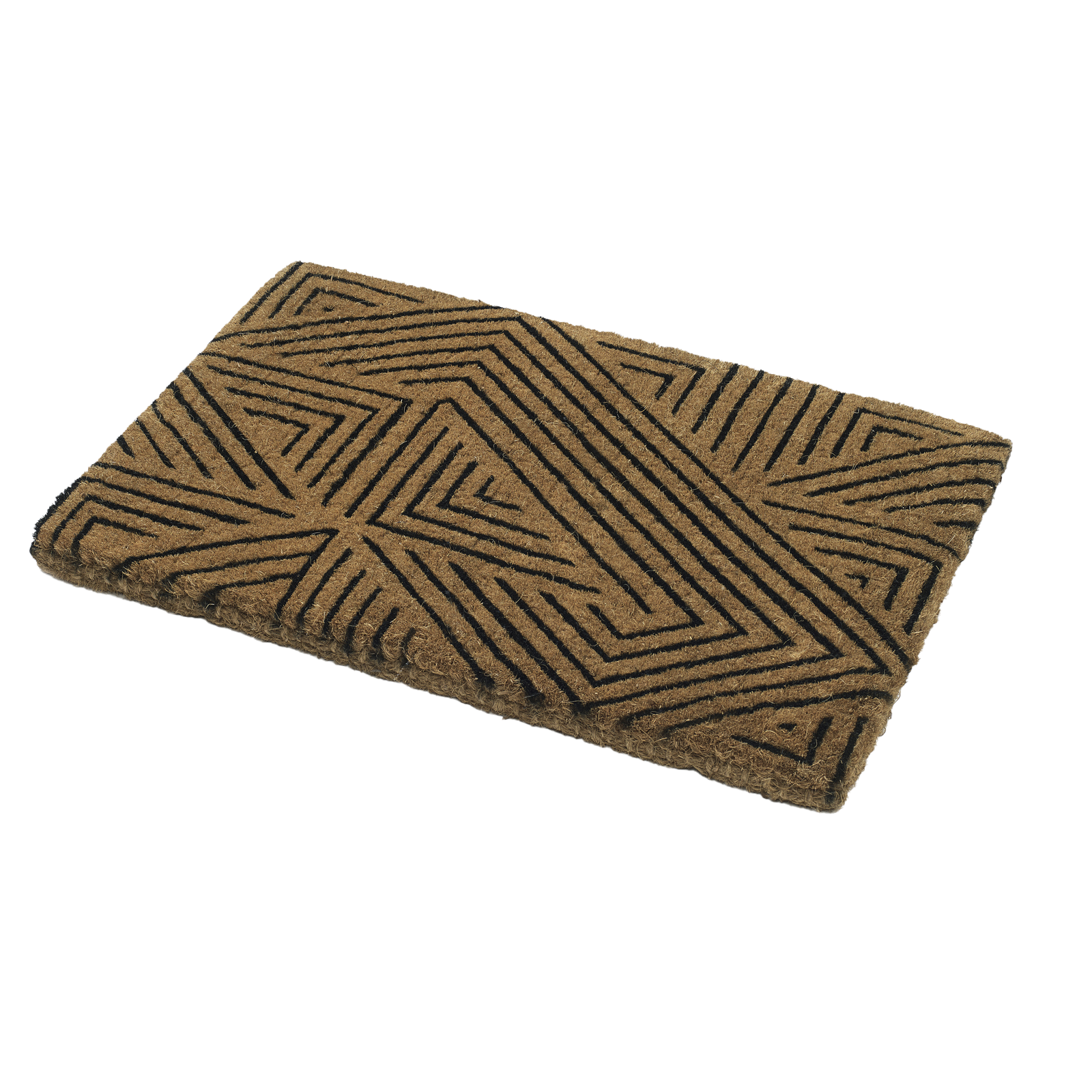 Tokyo - Black Coir Doormat by Fab Habitat