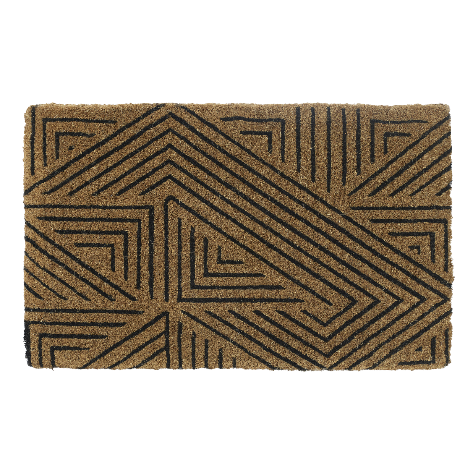 Tokyo - Black Coir Doormat by Fab Habitat