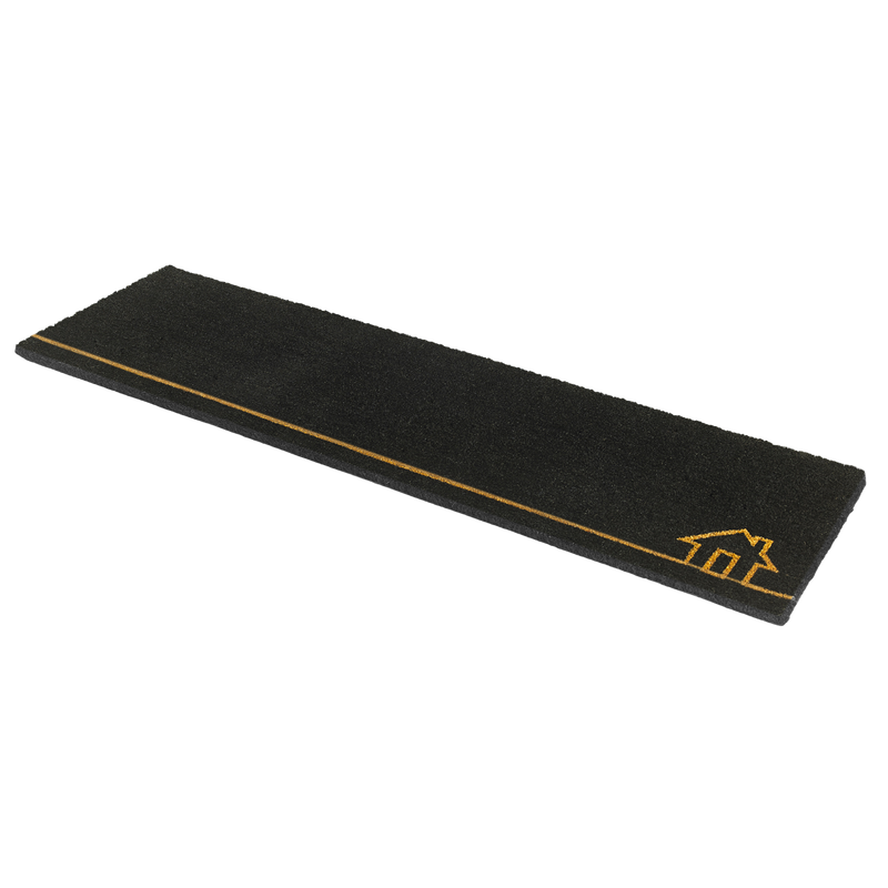 Home View - Black Coir Doormat by Fab Habitat
