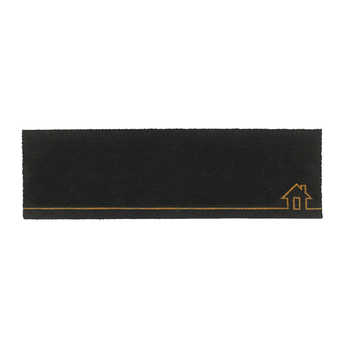 Home View - Black Coir Doormat by Fab Habitat