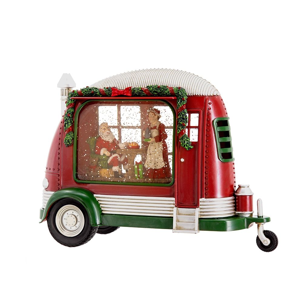 Christmas Camper LED Decor with Water Spinning and Two-Way Switch - Red, photo 3 of 7
