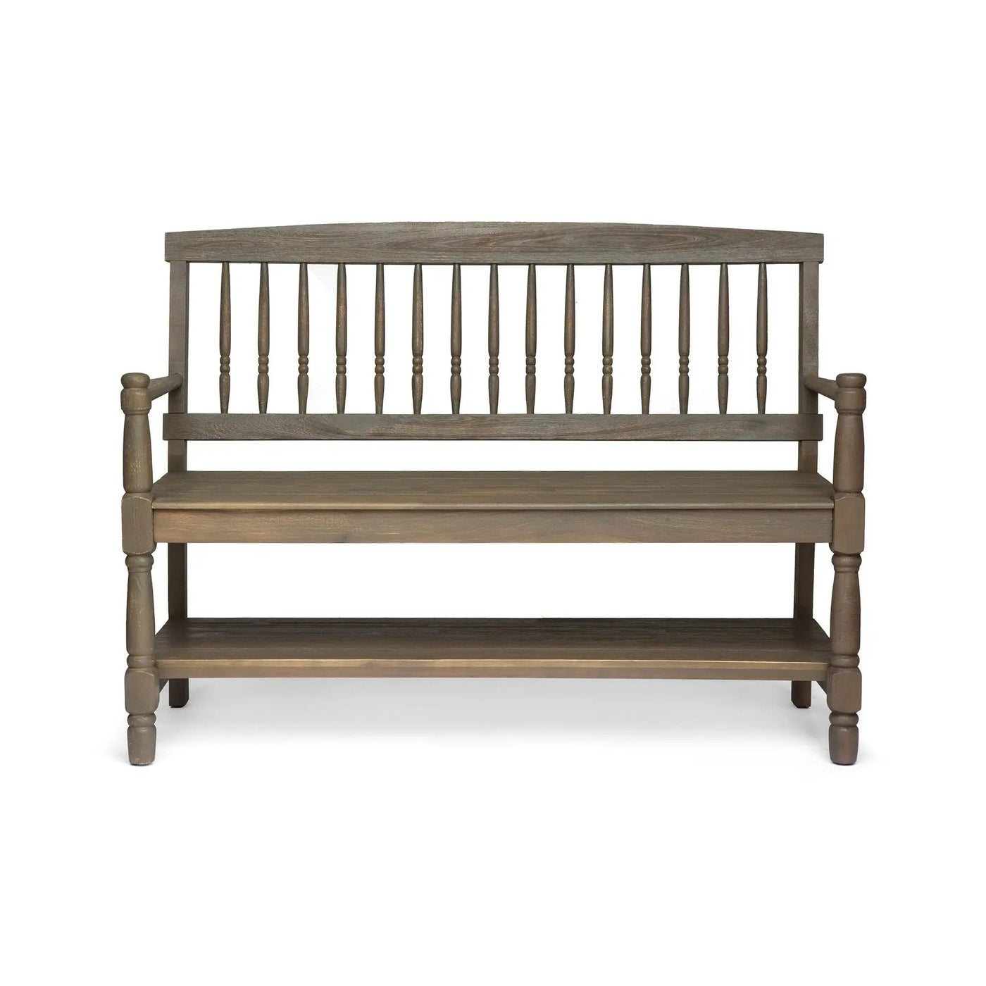 Imperial Bench With Built-In Shelf by HouseOfZazla