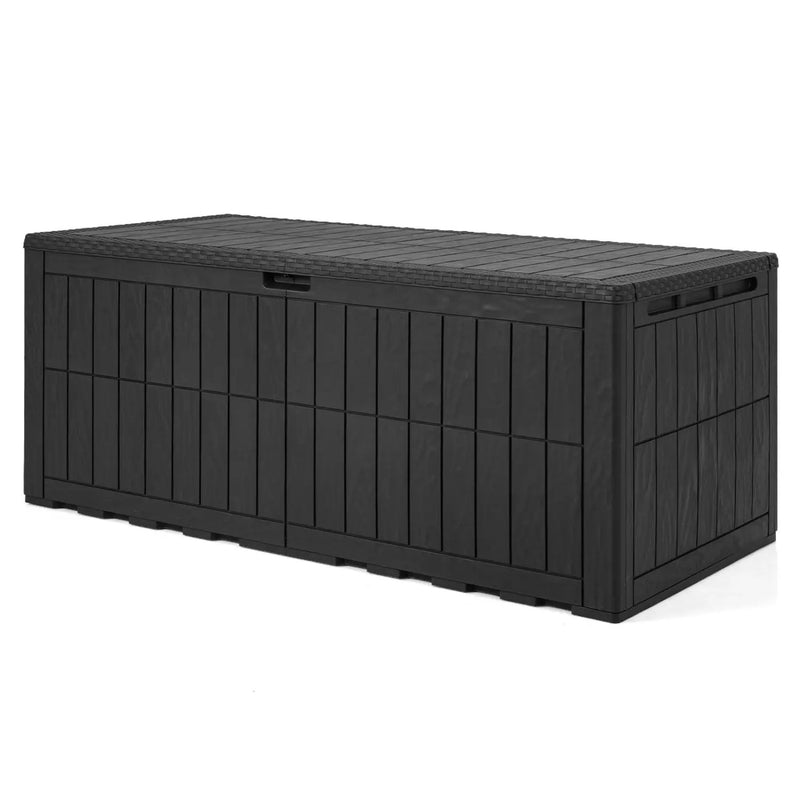 180 Gal Outdoor Deck Box All-Weather Lockable Storage Bin with Lid and Handles by DirectDeals