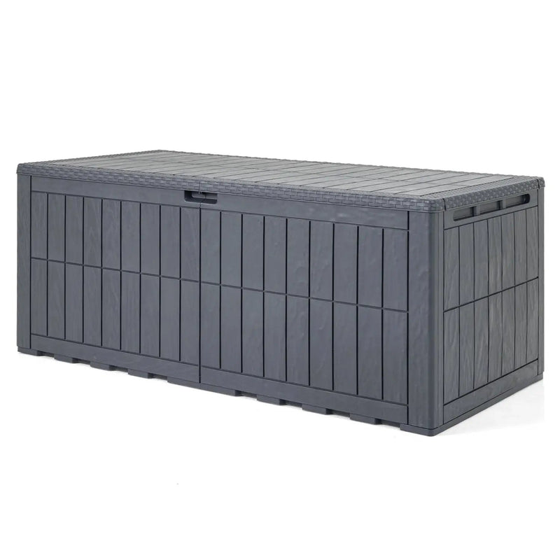 180 Gal Outdoor Deck Box All-Weather Lockable Storage Bin with Lid and Handles by DirectDeals