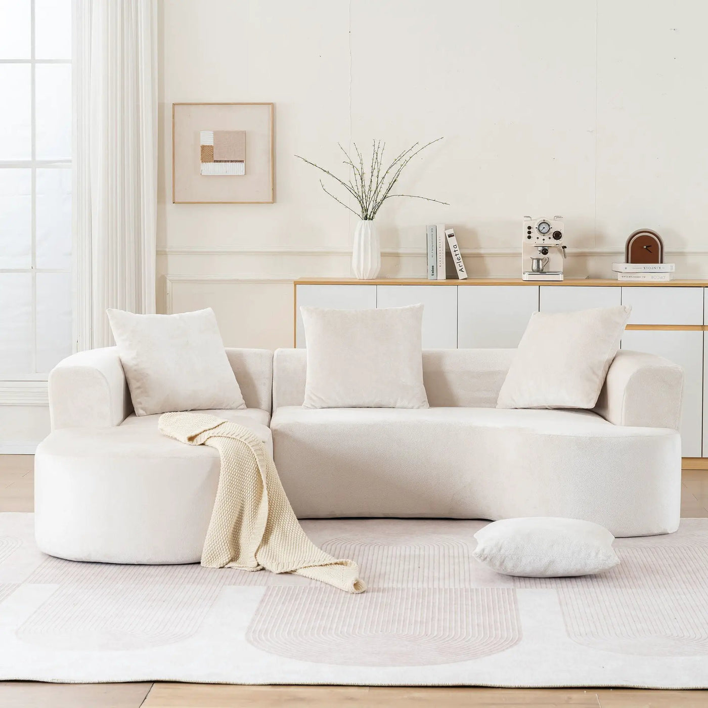 Modular Sectional Sofa With L Shape Chaise With Deep Seat by Unique Piece Furniture