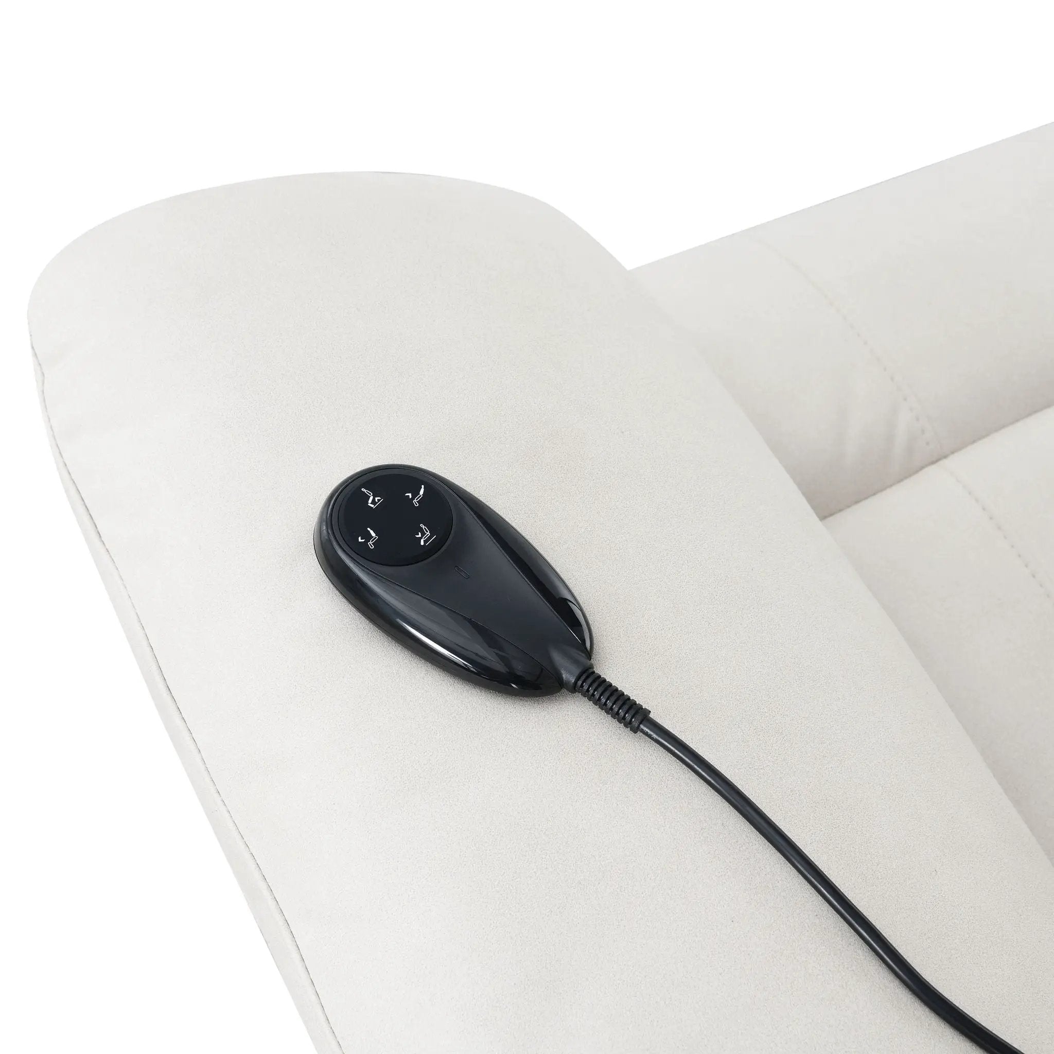 Chriki - Power Motion Recliner & Lift Heating Massage Chair - Beige by Unique Piece Furniture