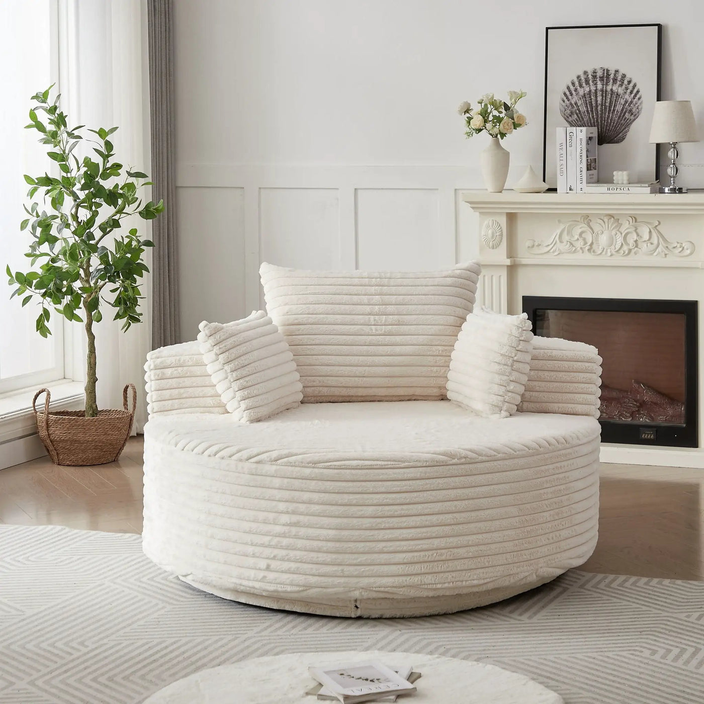 Swivel Chair With 360° Rotation For Living Room by HouseOfZazla