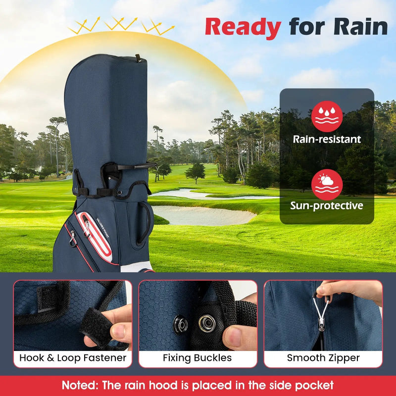 Golf Cart Bag Lightweight Portable Golf Club Organizer Bag by DirectDeals