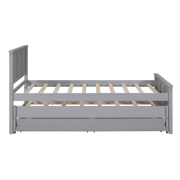 Platform Bed With Trundle And Drawers, photo 2 of 7
