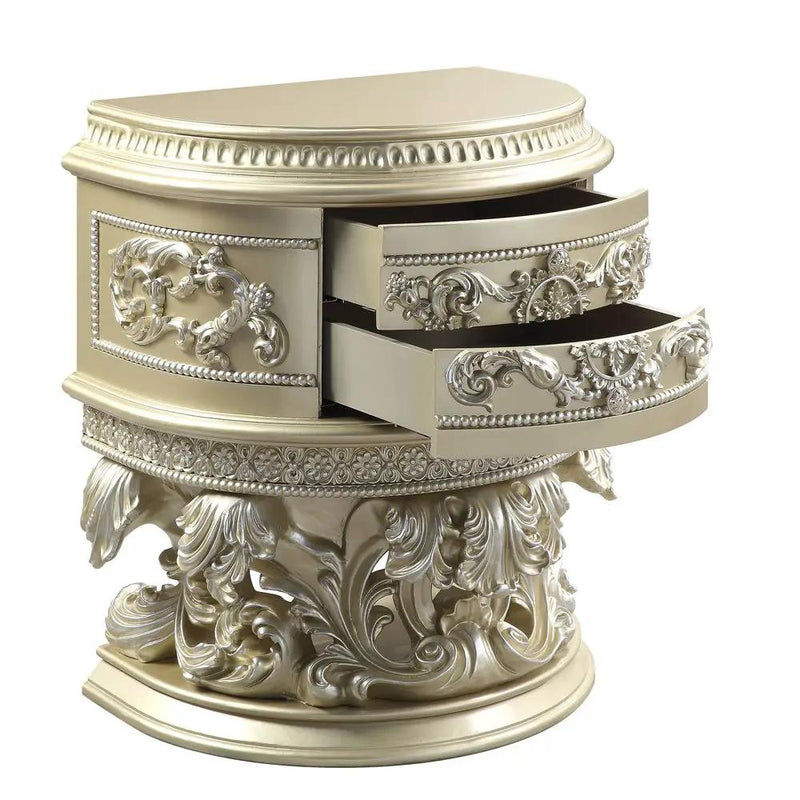 Vatican - Nightstand - Champagne Silver by Unique Piece Furniture