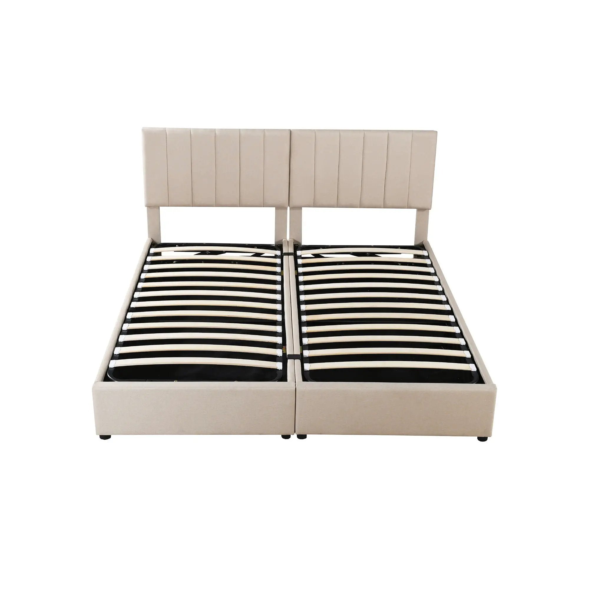 Upholstered Platform Bed With A Hydraulic Storage System by HouseOfZazla
