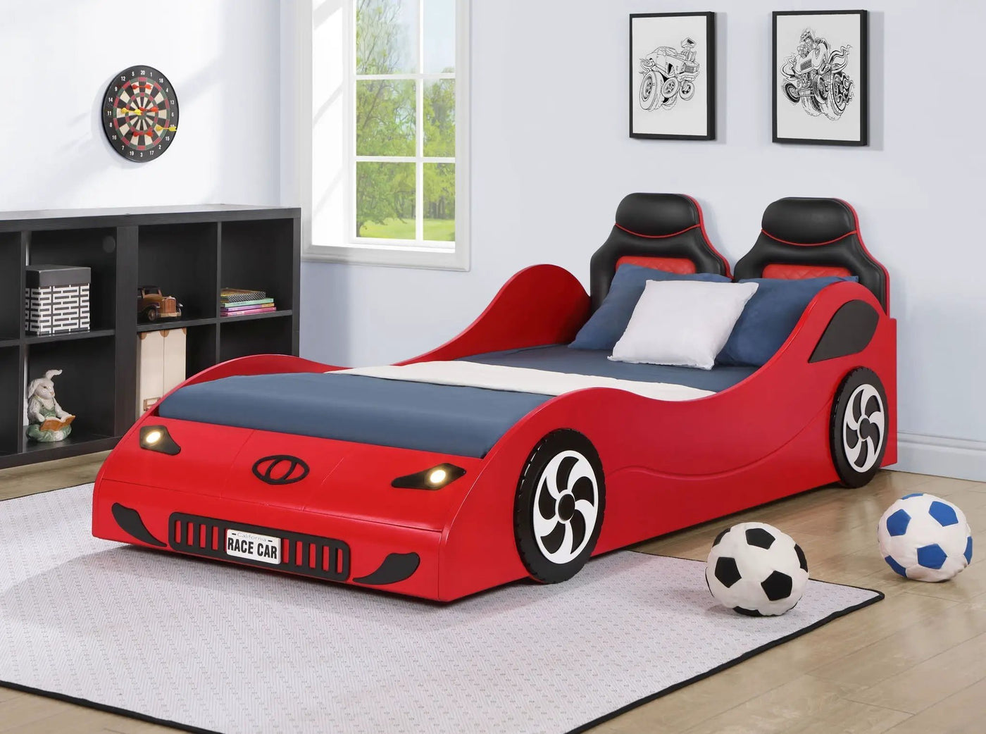 Colen - Twin Car Bed With LED by HouseOfZazla
