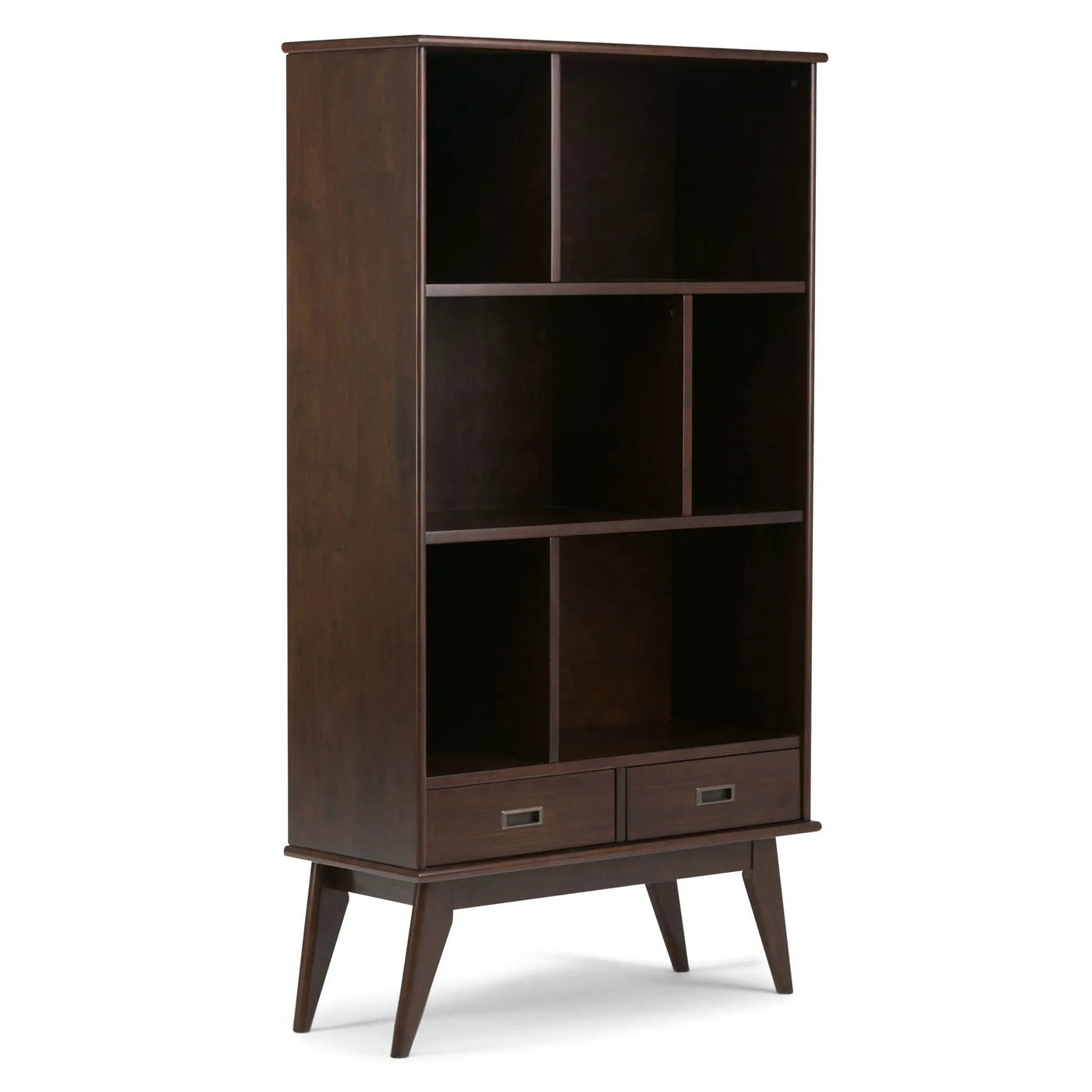 Draper - Mid Century Wide Bookcase And Storage Unit by HouseOfZazla
