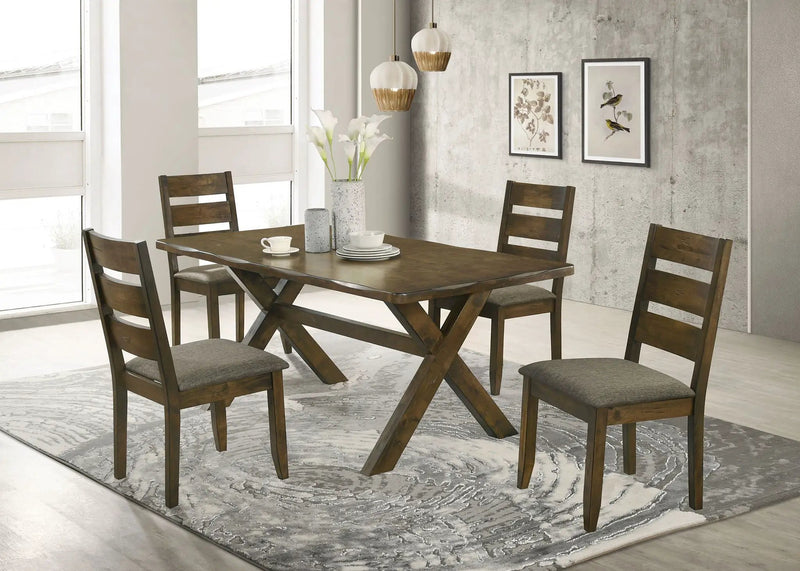 Alston 5-piece Rectangular Dining Table Set Knotty Nutmeg by Unique Piece Furniture