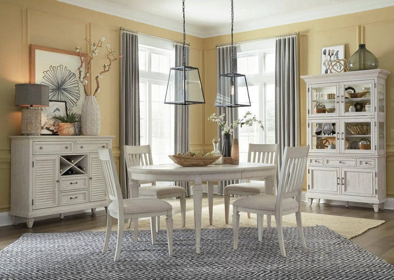 Newport - Round Dining Table - Alabaster by Unique Piece Furniture