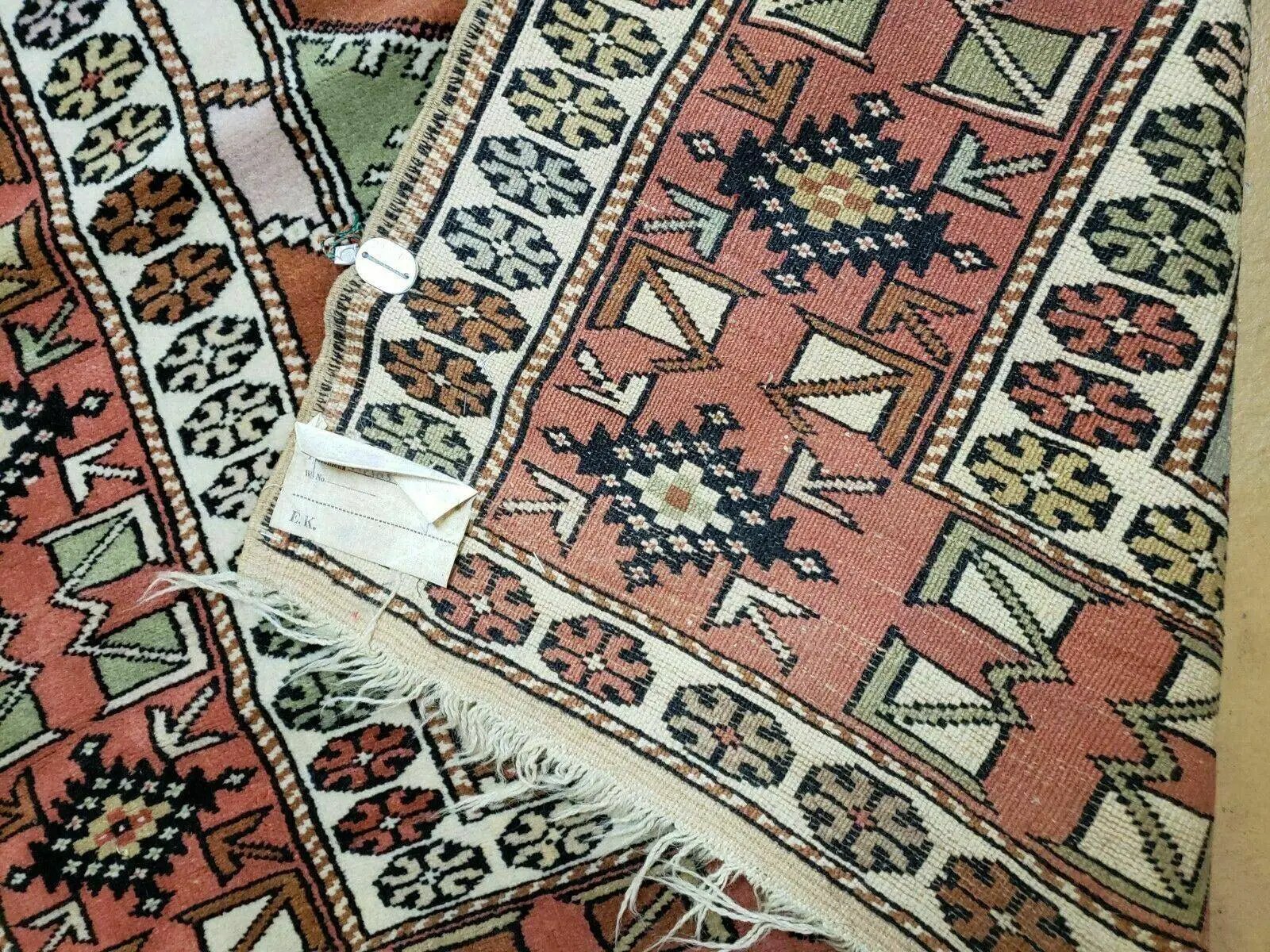 4' X 7' Antique Handmade Turkish Melas Oushak Wool Rug by Jewel Rugs