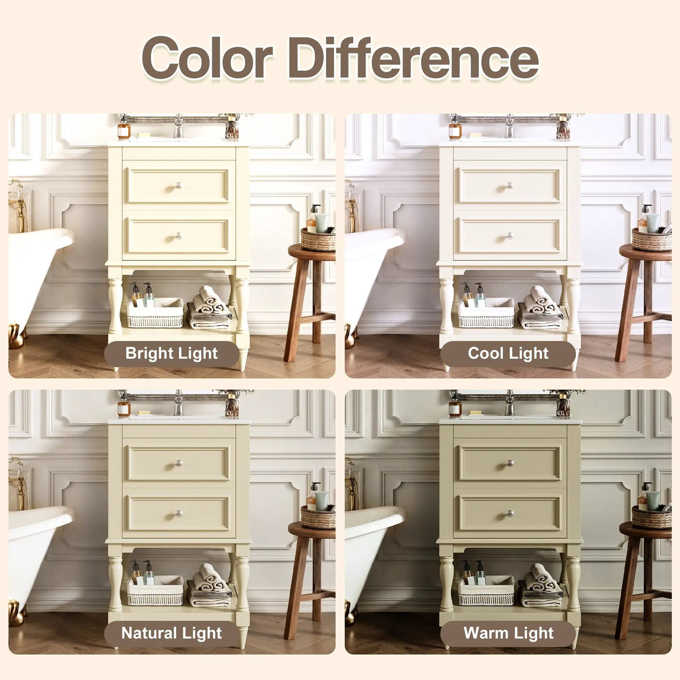20'' Bathroom Vanity with Ceramic Sink and Storage Cabinet by HouseOfZazla