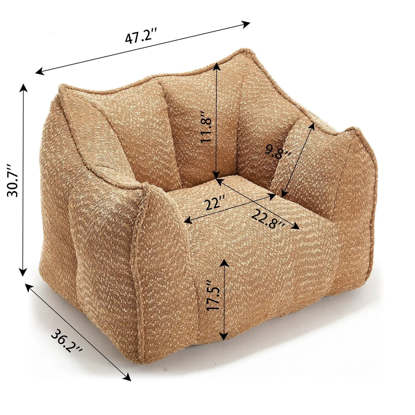Comfortable Chenille Sofa Chairs With Highly Resilient Foam by HouseOfZazla