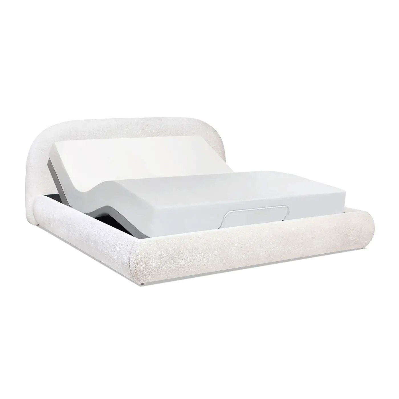 Archie Puffy Grounded - Upholstered Platform Bed by Unique Piece Furniture