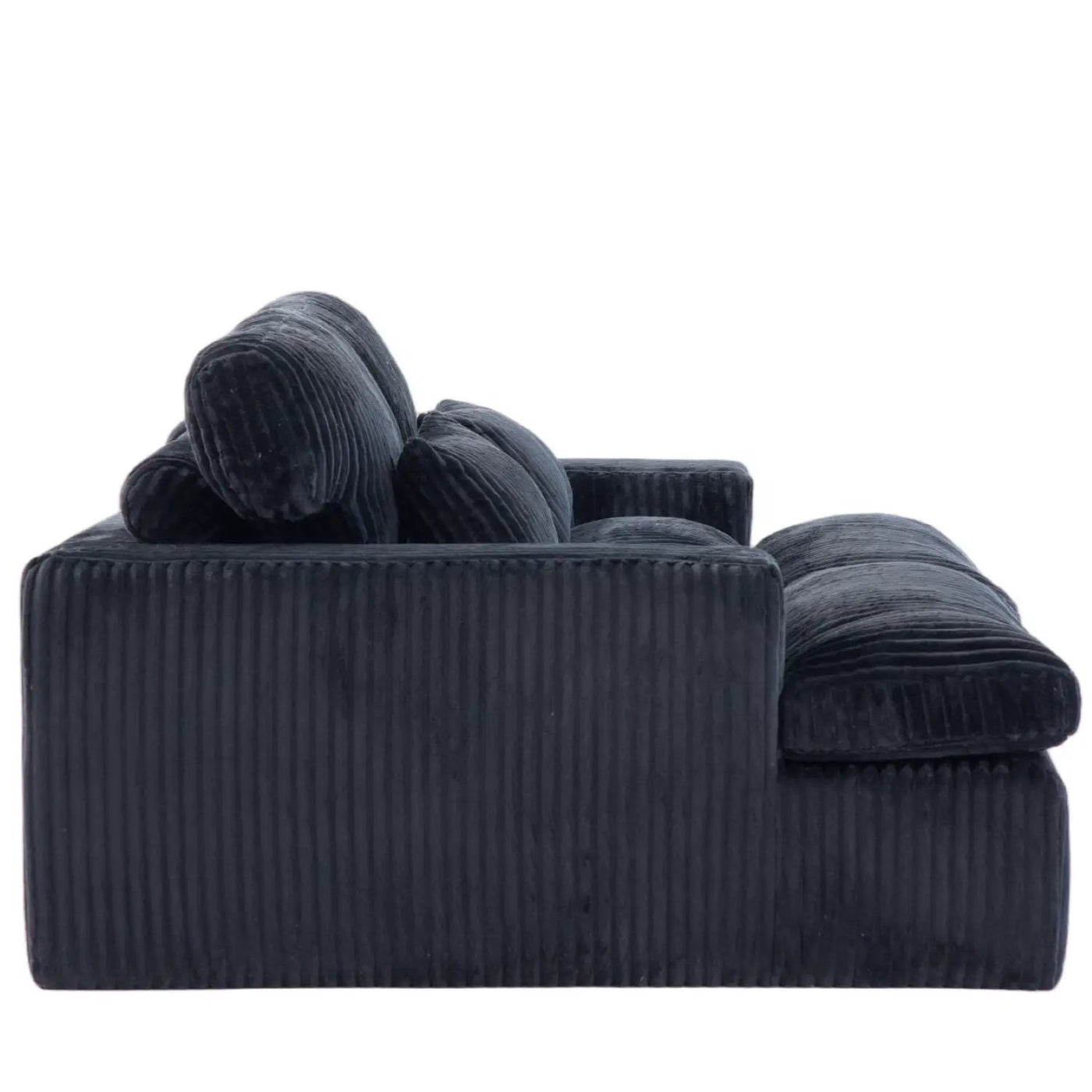 Double Chaise Lounge Chair, Oversized Upholstered Sleeper Cloud Couch by HouseOfZazla